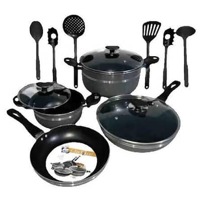sonex 13 pcs dinner set non stick