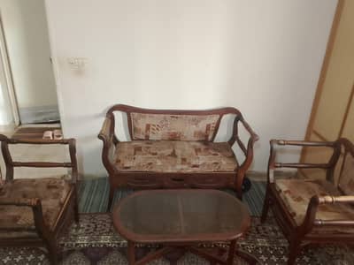 Wooden sofa set