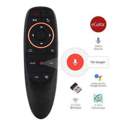 wireless Air mouse remote with voice control