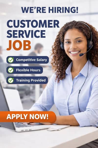 We’re Hiring – Customer Service Representative
