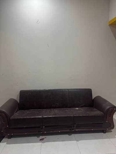 3-Seater Sofa Cum Bed – Stylish & Comfortable | Good Condition