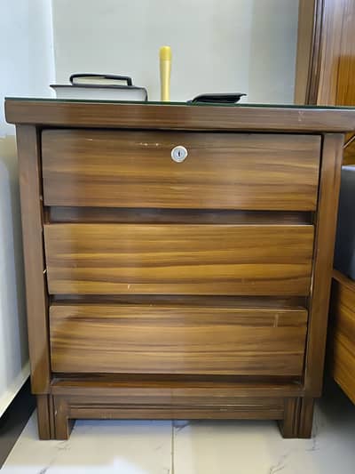 Good as new King size bed with side tables and Dressing table for sale