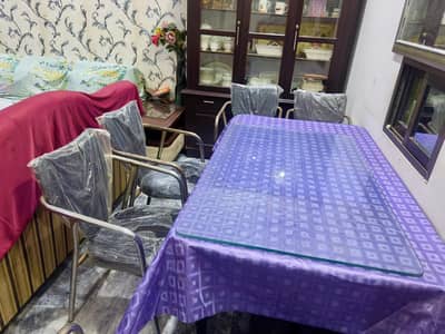 7 Chairs & Pure Wooden Table