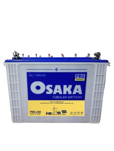 Osaka Pro 230 07 plates 230AH tubular Battery