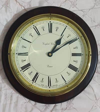 WALL CLOCK,  MADE IN ENGLAND