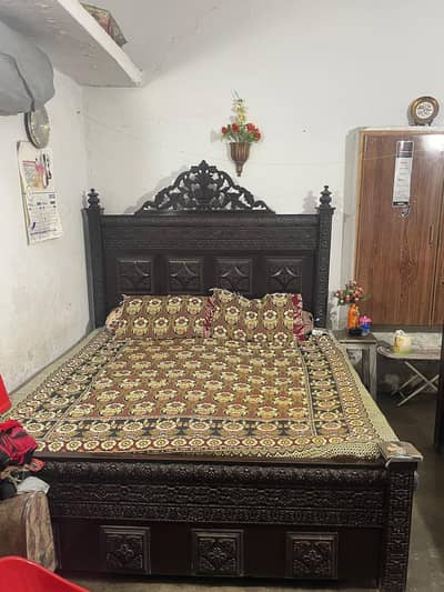 BedSet with single bed and side tables