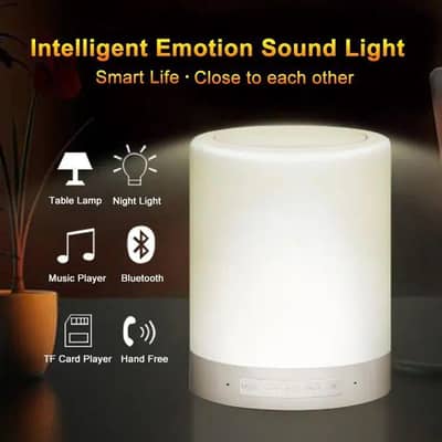 Touch Lamp Bluetooth Speaker Multicolor Night Light