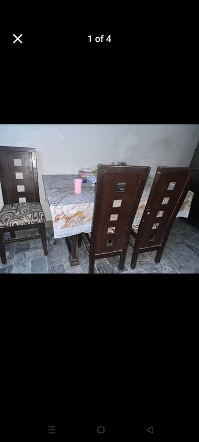 Dining table with chairs