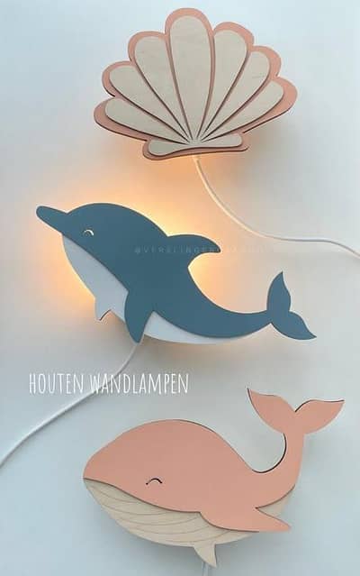 Ocean Back Light Lamp Decoration For Wall