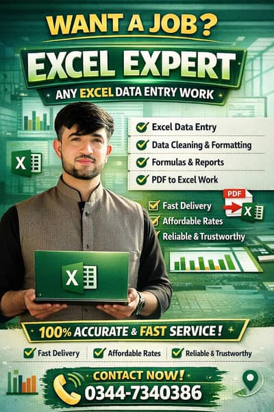  Excel Expert Available for Work | Data Entry Specialist