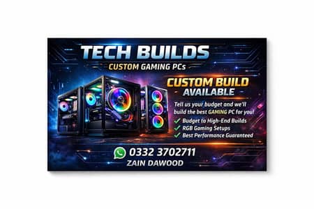 custom gaming PC build available