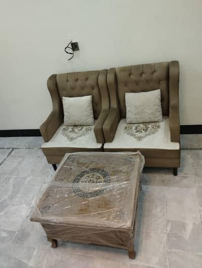 2 seater sofa with table