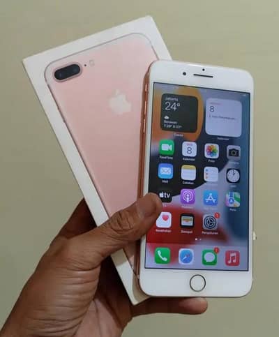 IPhone 7 plus 128 GB only WhatsApp number03468556940