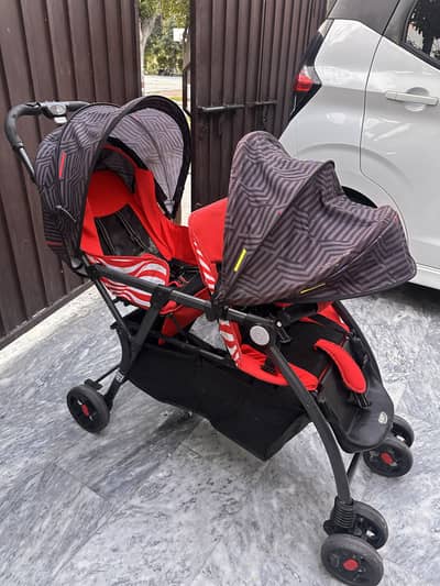 Twin/Double Seat Pram