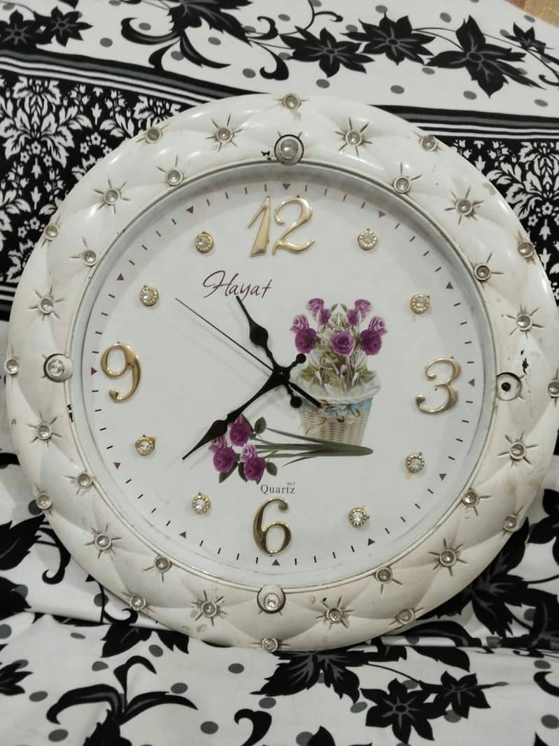 white clock 0