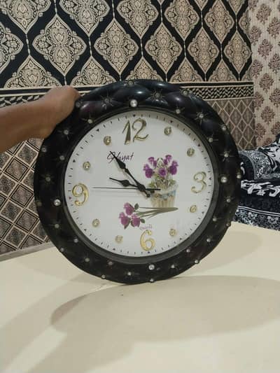black and white heavy wall clocks
