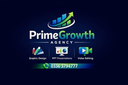 PrimeGrowth Agency – Graphic Design | PPT | Video Editing Services