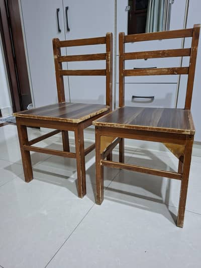 Wooden Chairs 2 Pieces For Room Indoor