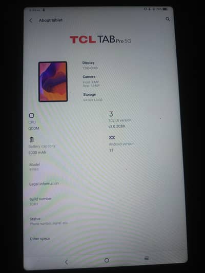 Tcl tablet for Sale