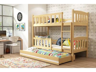 Pure Wooden Bunk Bed