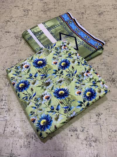 3 piece lawn best quality fabric