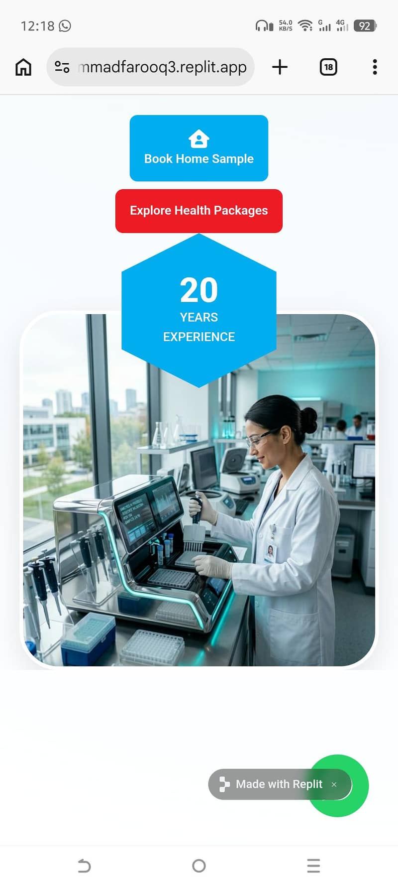 Website with backend function 1