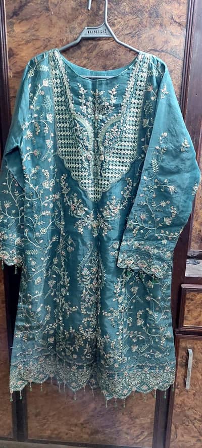 Embroidered Soft stuff Fancy Dresss