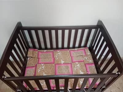 Baby Wooden Cot with mattress