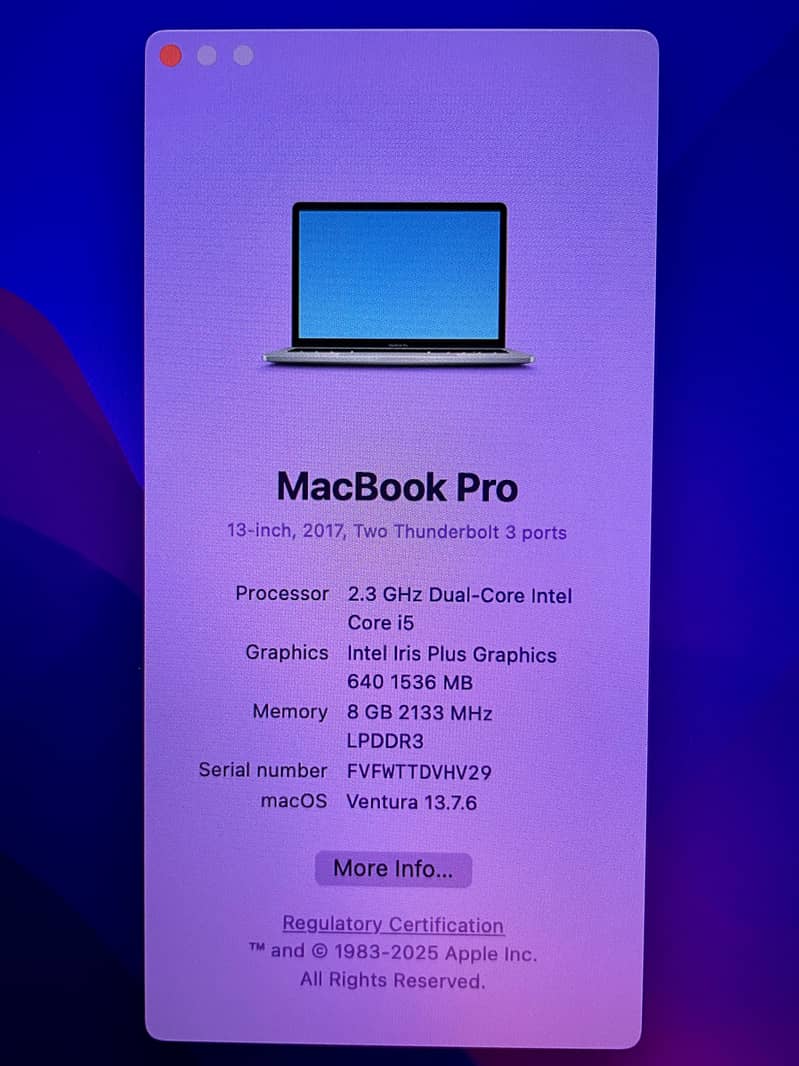Macbook Pro 2017 3