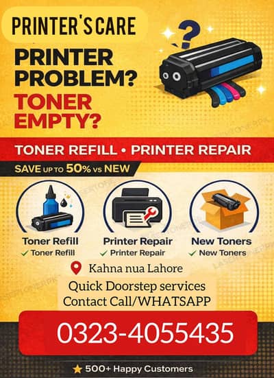 hp Laserjet Printer Maintenance doorstep services (03234055435)