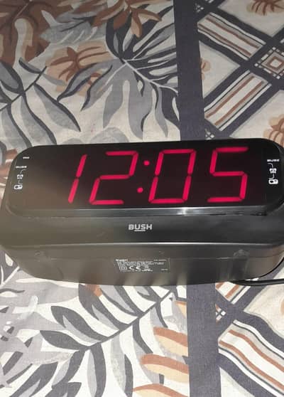 Bush Pll Radio With Alarm Clock Model Cr-338pl