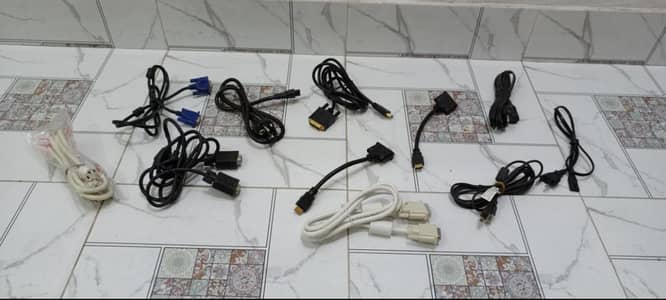 New PC Power cables HDMI VGA Connectors Whole sale Quantity