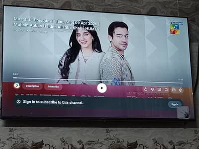 Samsung 55 inch qled led for sale in warrienty only 3 months used