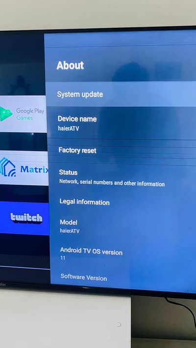 haier 50 inch  android 4k led tv