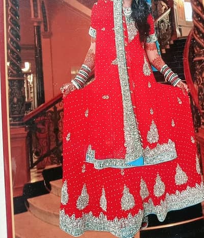 Red bridal lehnga