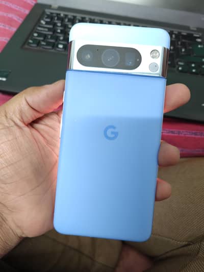 Google pixel 8pro blue 128gb pta approved water packed org charger