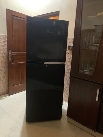 Dawlance black refrigerator