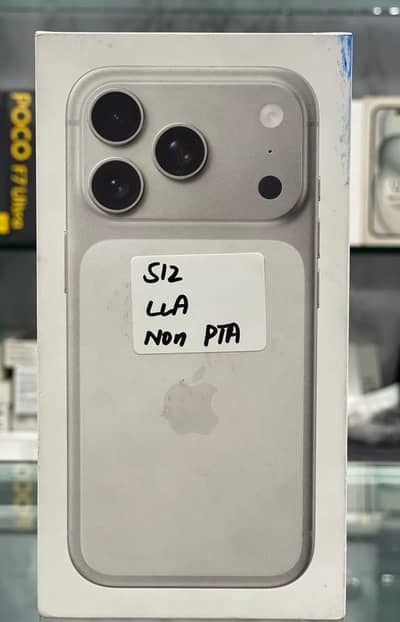 Apple 17 Pro 512GB white Lla Box pack Non Pta Non Active