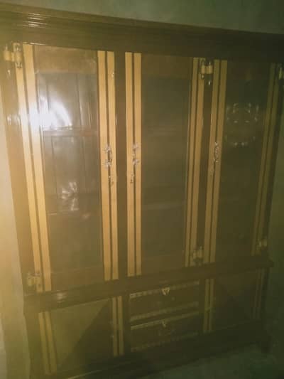 yah lohe ki almari hai bartan wali use Hui hai lekin iski condition tk