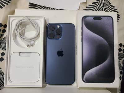 iPhone 15 Pro Max 256 Dual SIM Dual Physical Official PTA Approv 10/10