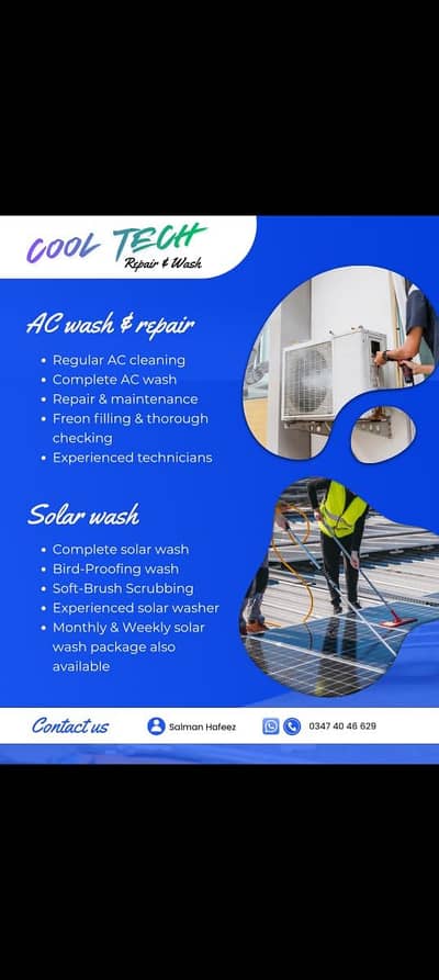 AC SERVICES AND SOLAR WASH  24/7