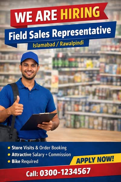 Field Sales Representative (Order Booker/Salesman)
