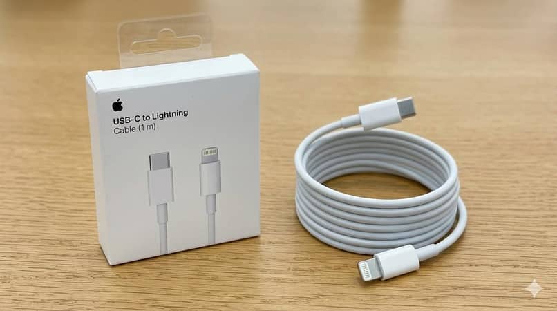 USB-C to Lightning Cable (1m). . .