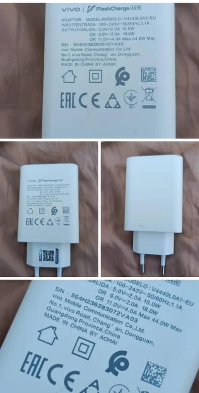 Vivo 44 wat fast charger original 03129572280