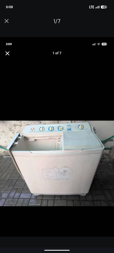 haier twin tub washing machine