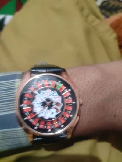 “Casino Style Luxury Watch – Stylish & Unique ⌚”