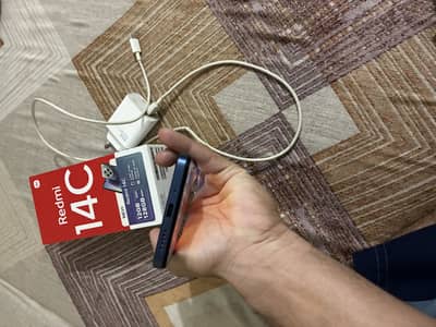 Redmi 14c 6+6 128 complete box price final