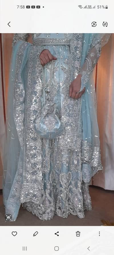 Bridal dress or party wearing