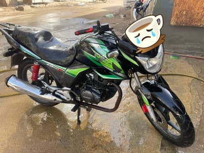 Honda CB150f 2018 black and green
