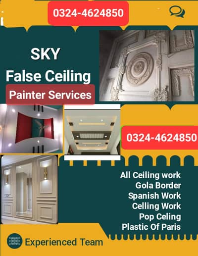 Sky False Ceiling pop Ceiling and Painter Services